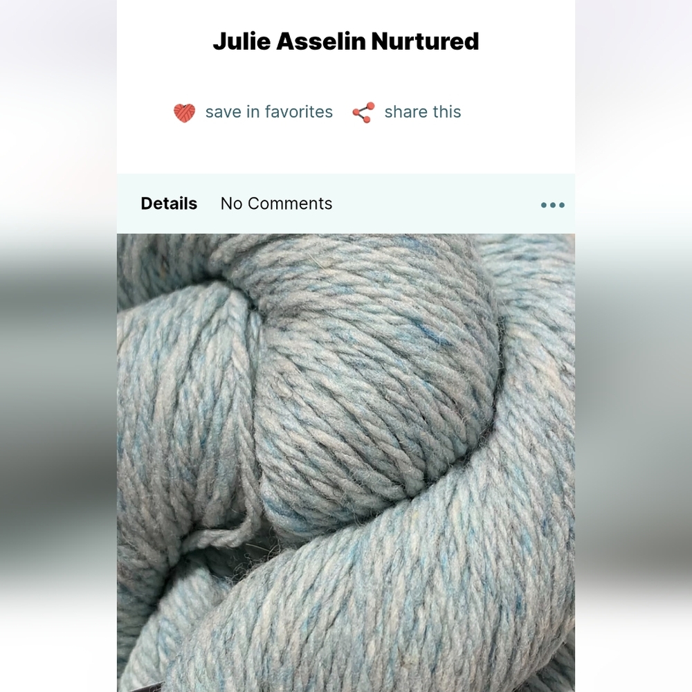 8 Skeins Of Julie Asselin Nurtured Yarn in Light Blue - Picture 3 of 5